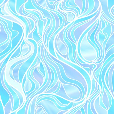 Deniz mavisi içinde sorunsuz vitray pencere