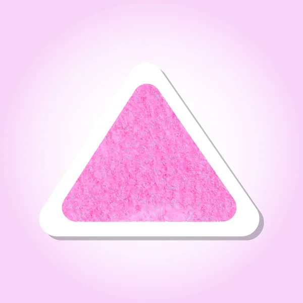 ピンク色の水彩パステル丸ステッカー — ストックベクタ