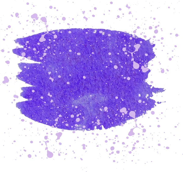 Пурпурная кисть и брызги — стоковый вектор