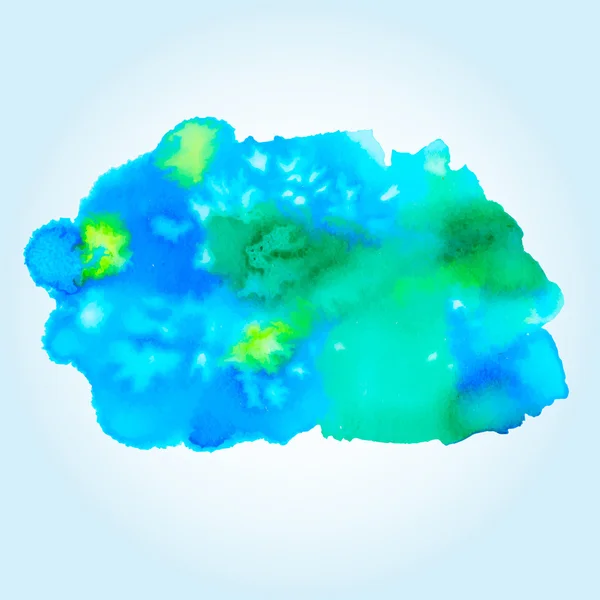 Lavagem de sal de aquarela verde azul —  Vetores de Stock