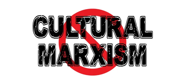 Prohibición del marxismo cultural — Vector de stock