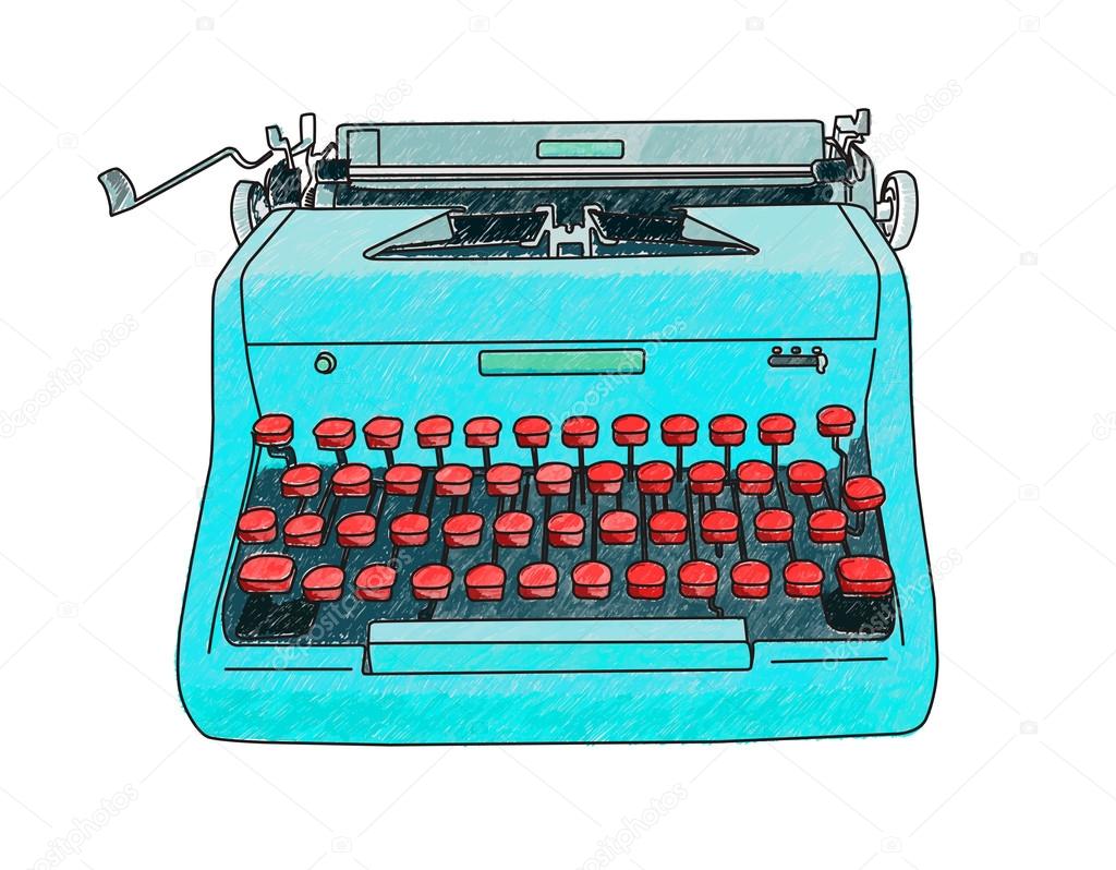 Hand Drawn Typewriter