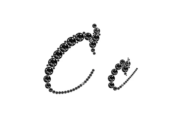 Cc Onyx Script Polices bijoux — Image vectorielle