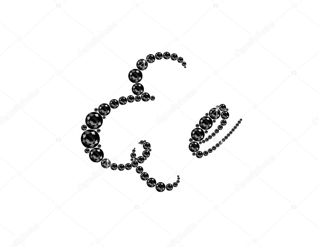 Ee Onyx Script Jeweled Font