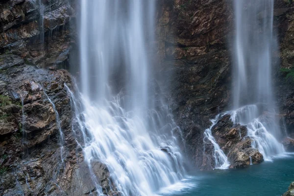 Doppelter Wasserfall — Stockfoto