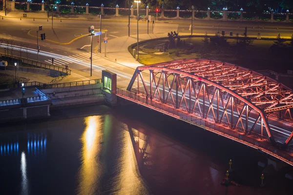 Puente de jardín — Foto de Stock