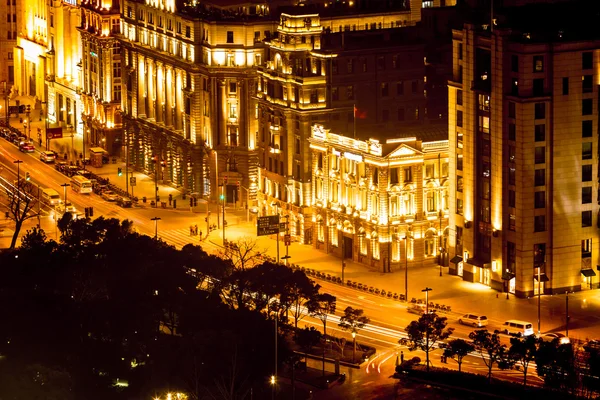 Night view at shanghai china — Stock Photo, Image