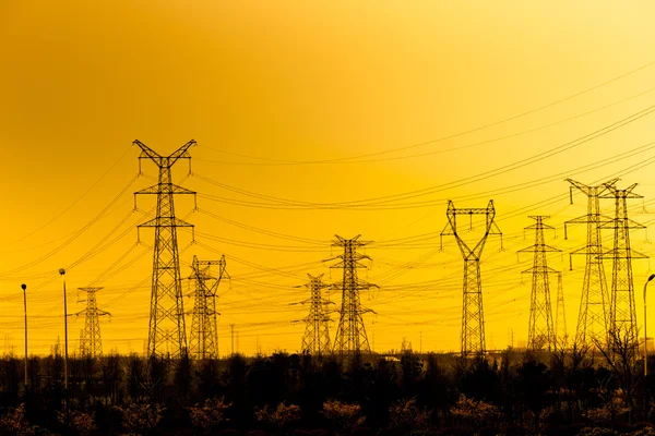 Torre di potere del tramonto — Foto Stock