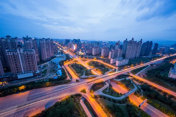Sunset of shanghai china — Stock Photo, Image