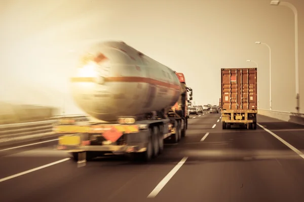 Truck at highway — Stock Photo, Image