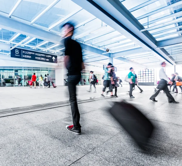 Passeggeri in movimento — Foto Stock