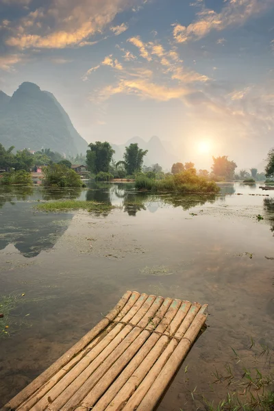 Landschaft in Yangshuo Guilin, China — Stockfoto