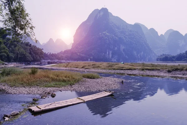 Landschaft Yangshuo Guilin China — Stockfoto