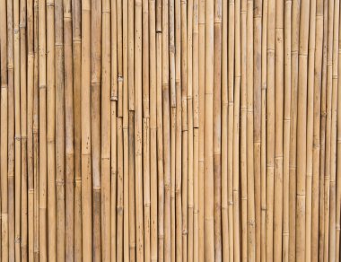 Bambudan yapılmış çitler.