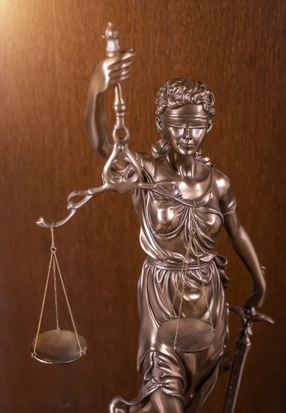 Statua sprawiedliwości, koncepcja prawa — Zdjęcie stockowe