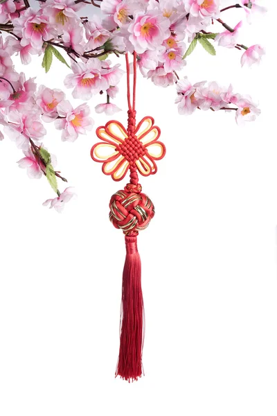 Tradycyjny chiński węzeł, znaczy dobre błogosławi — Zdjęcie stockowe