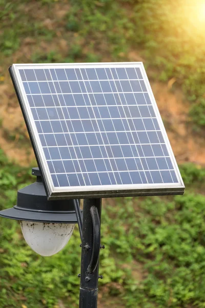 Solar Power Plant Street Light — 스톡 사진