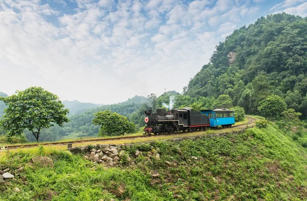 Ferrovia Bitola Estreita Província Sichuan China — Fotografia de Stock