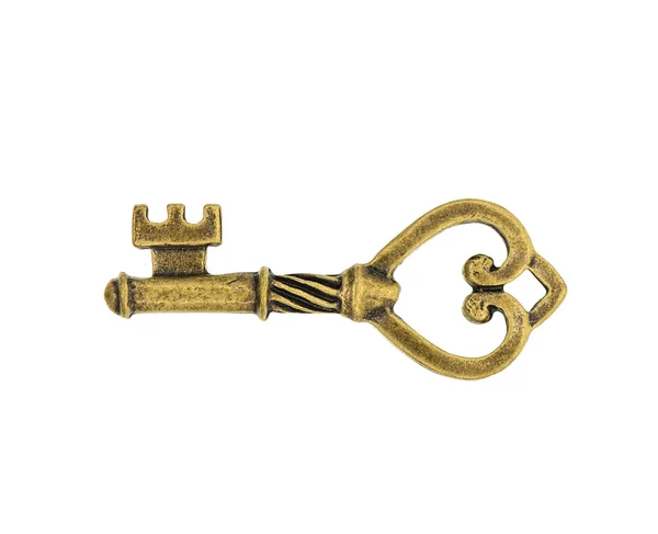 Bronze pendant in the form of a key. — Stock Photo, Image