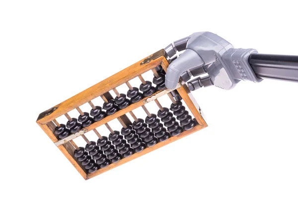 Artificial Robot Hand Abacus — Foto de Stock