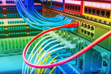 Ağ anahtarı ve ethernet kabloları, Veri Merkezi Konsepti.