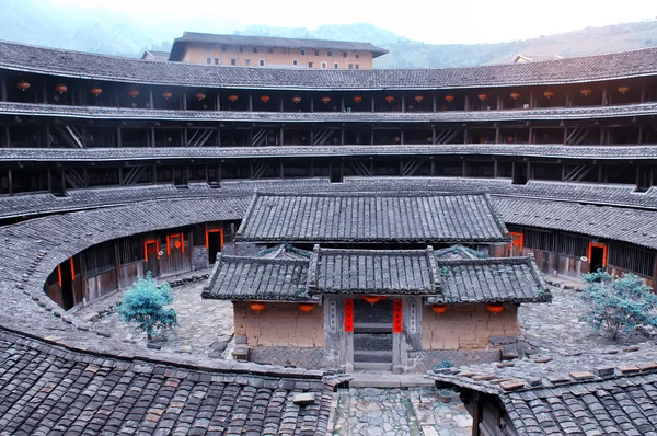 Hakka Roundhouse Tulou Walled Village Located Fujian China — Stock Photo, Image