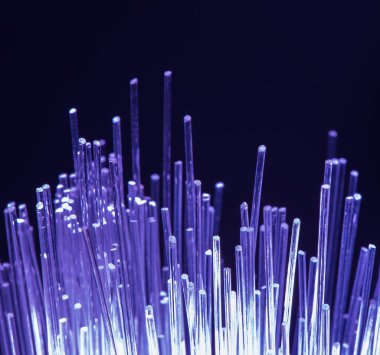 Fiber optik transferi veya ağ teknolojisi kavramı