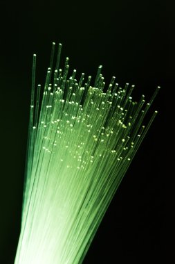 Fiber optik transferi veya ağ teknolojisi kavramı