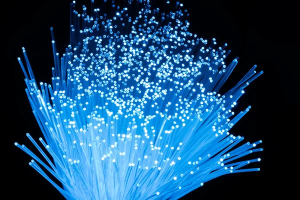 Trasferimento di fibre ottiche o concetto di tecnologia di rete — Foto Stock