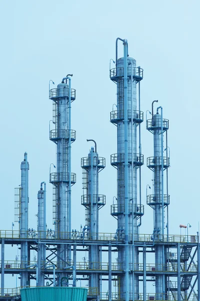 Газоперерабатывающий Завод Ландшафт Газовой Нефтяной Промышленностью — стоковое фото