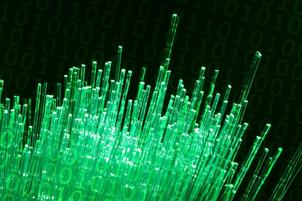 Optical Fiber Cables Transmission Data — Stock Photo, Image