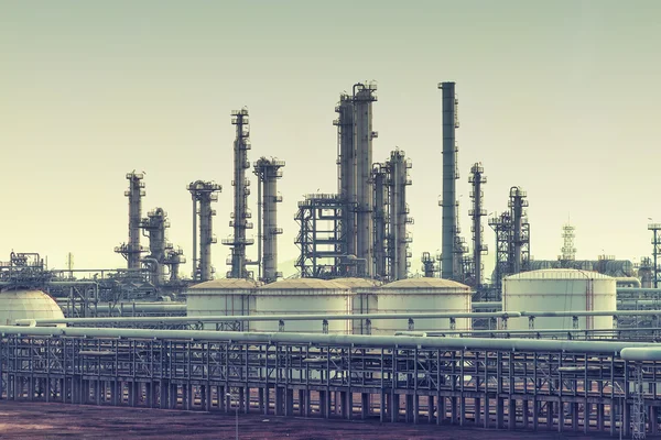 Gaz Işleme Fabrikası Gaz Petrol Sanayiinin Manzarası — Stok fotoğraf