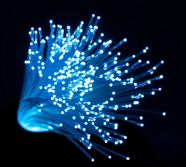 光纤电缆传输数据 — 图库照片