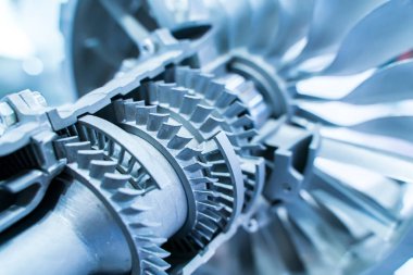 3D yazıcı jet motoru yazdırılıyor model plastik