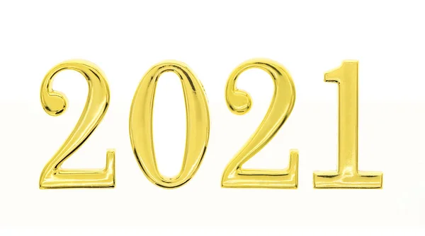 Jaar 2021 Gouden Achtergrond Voor Nieuwjaar Feestelijke Wenskaart — Stockfoto