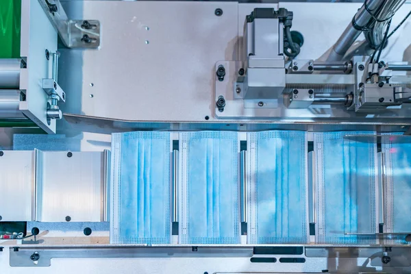 Автоматична Машина Виготовлення Медичних Масок Нановолокном Коронавірус Захист Ковід — стокове фото