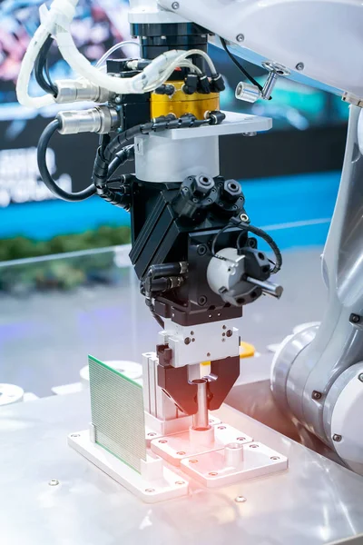 Автоматический Робот Фабрике Интеллектуального Интеллекта Линия Сборки — стоковое фото