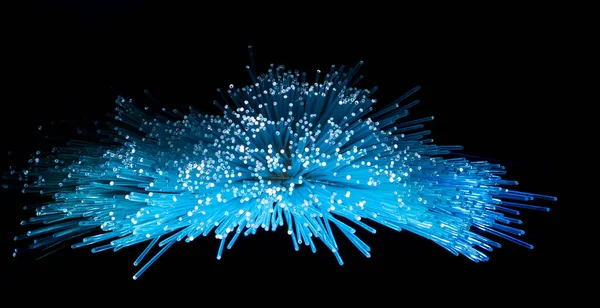 Kabel Optické Sítě Pro Ultra Rychlou Internetovou Komunikaci — Stock fotografie