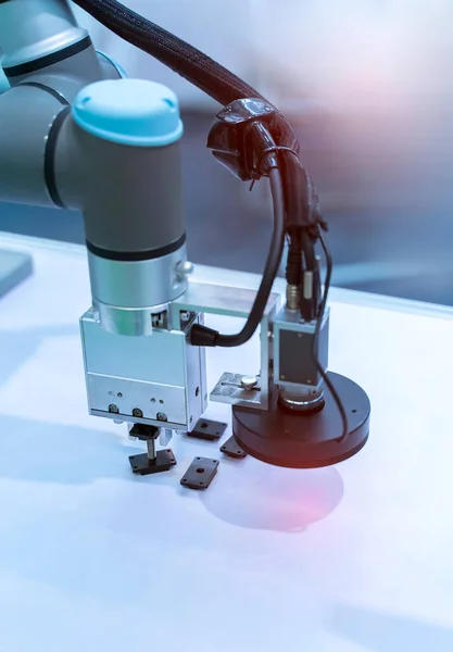 Robotisches Vision Sensor Kamerasystem Intelligenter Leiterplattenfabrik — Stockfoto