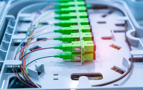 Fiber optic cable connect to communication Distribution point