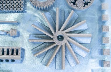 Metal 3d yazıcı tıkanması üzerine yazdırılan nesne