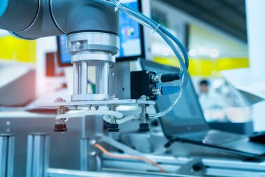 Endüstriyel makinede robotik pnömatik piston emici ünitesi, otomasyon sıkıştırılmış hava fabrikası üretimi