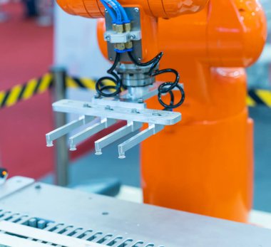 Endüstriyel makinede robotik pnömatik piston emici ünitesi, otomasyon sıkıştırılmış hava fabrikası üretimi