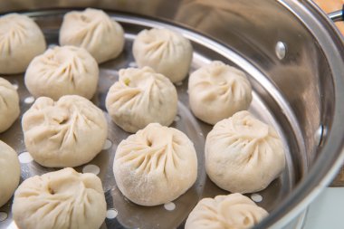 Dim sum köfte geleneksel buns