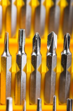 İpuçları ve uzantıları ile tornavida vida