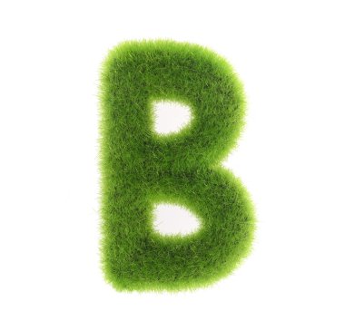 Beyaz arka plan üzerinde izole ot mektup