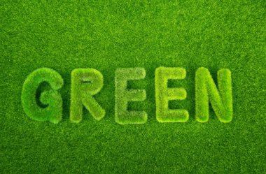 yeşil çim yeşil Word'den