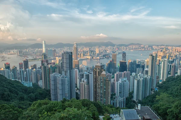 Hong Kong z Victoria Peak — Stock fotografie