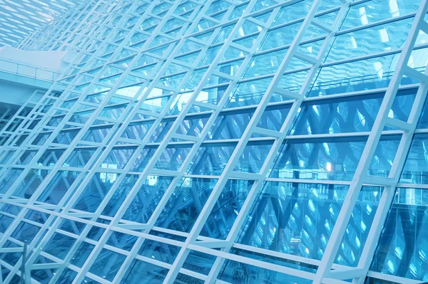 Metal and glass roof of a mall — Stock Photo, Image