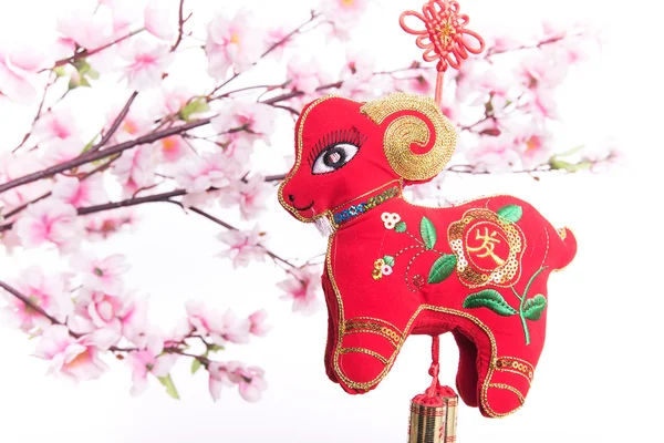 Chinese geit knoop, is 2015 het jaar van de geit — Stockfoto